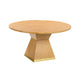 Nolan 56" Wood Round Dining Table - Natural