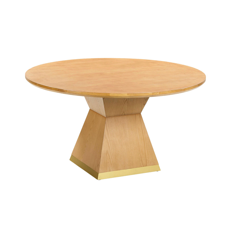 Nolan 56" Wood Round Dining Table - Natural