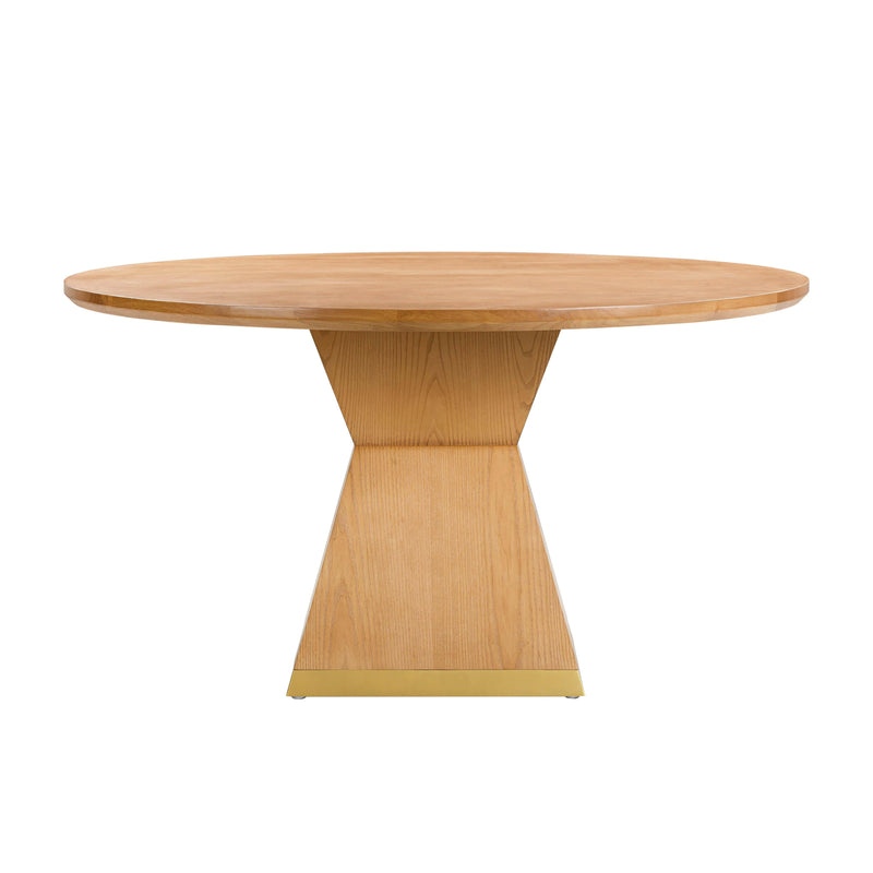 Nolan 56" Wood Round Dining Table - Natural