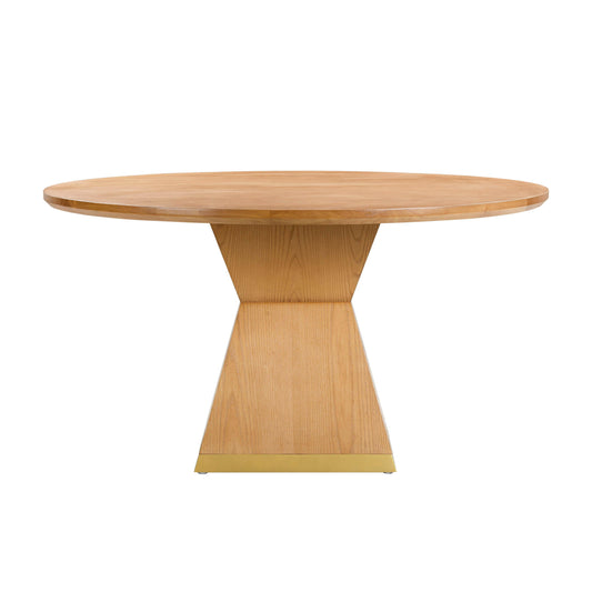 Nolan 56" Wood Round Dining Table - Natural
