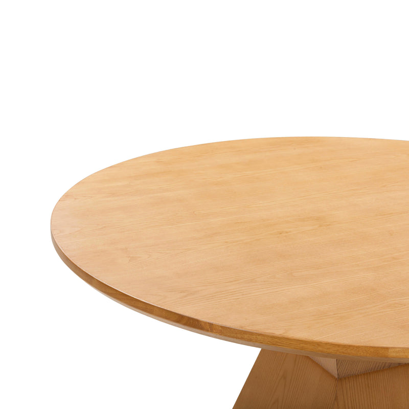 Nolan 56" Wood Round Dining Table - Natural