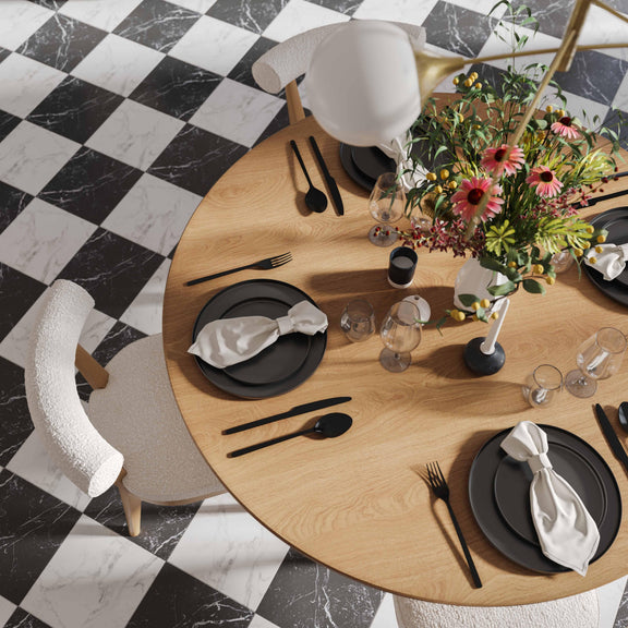 Nolan 56" Wood Round Dining Table - Natural