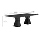Nolan 98" Wood Rectangular Dining Table - Black