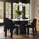 Nolan 56" Wood Round Dining Table - Black