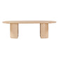 Marlow 102" Wood Oval Dining Table - Natural