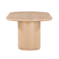 Marlow 102" Wood Oval Dining Table - Natural