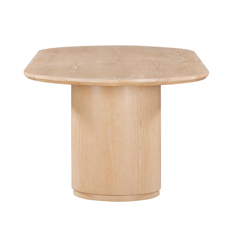Marlow 102" Wood Oval Dining Table - Natural
