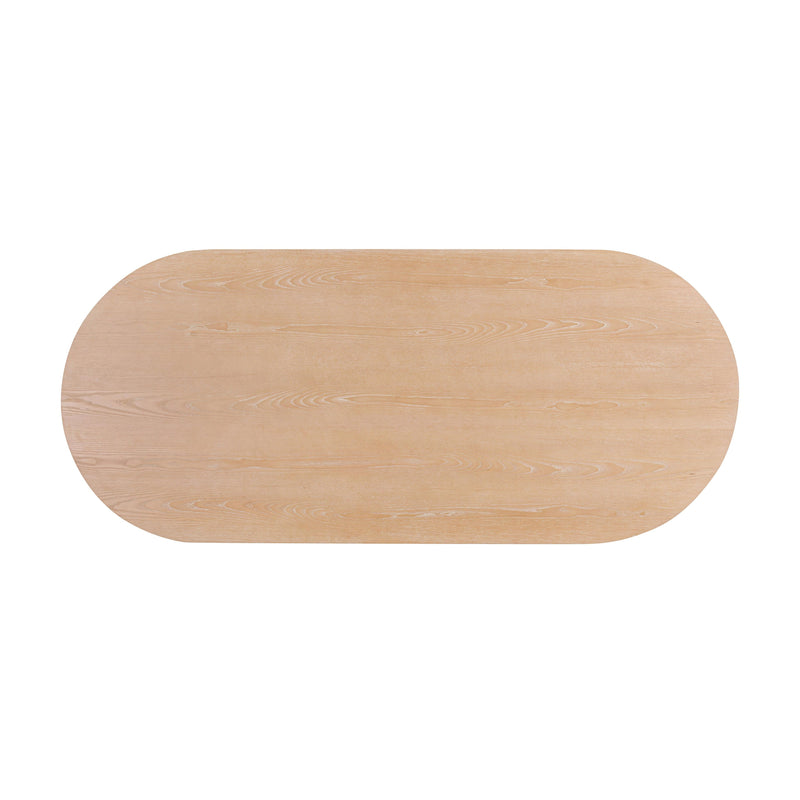 Marlow 102" Wood Oval Dining Table - Natural