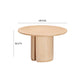 Marlow 48" Wood Round Dining Table - Natural