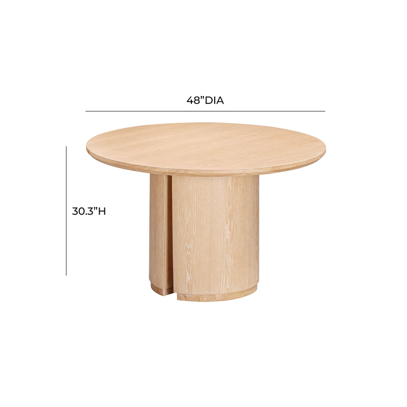 Marlow 48" Wood Round Dining Table - Natural