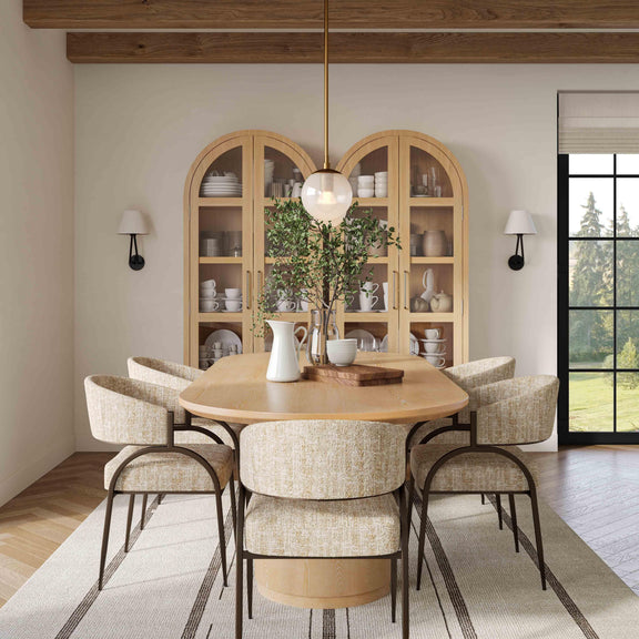 Marlow Wood Display Cabinet - Natural