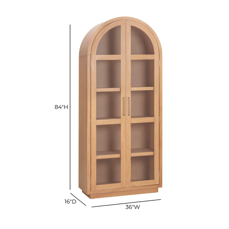 Marlow Wood Display Cabinet - Natural