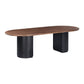 Marlow 102" Wood Oval Dining Table - Black