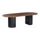 Marlow 102" Wood Oval Dining Table - Black