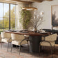 Marlow 102" Wood Oval Dining Table - Black