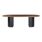 Marlow 102" Wood Oval Dining Table - Black