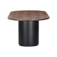 Marlow 102" Wood Oval Dining Table - Black