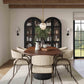 Marlow 102" Wood Oval Dining Table - Black