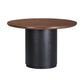 Marlow 48" Wood Round Dining Table - Black