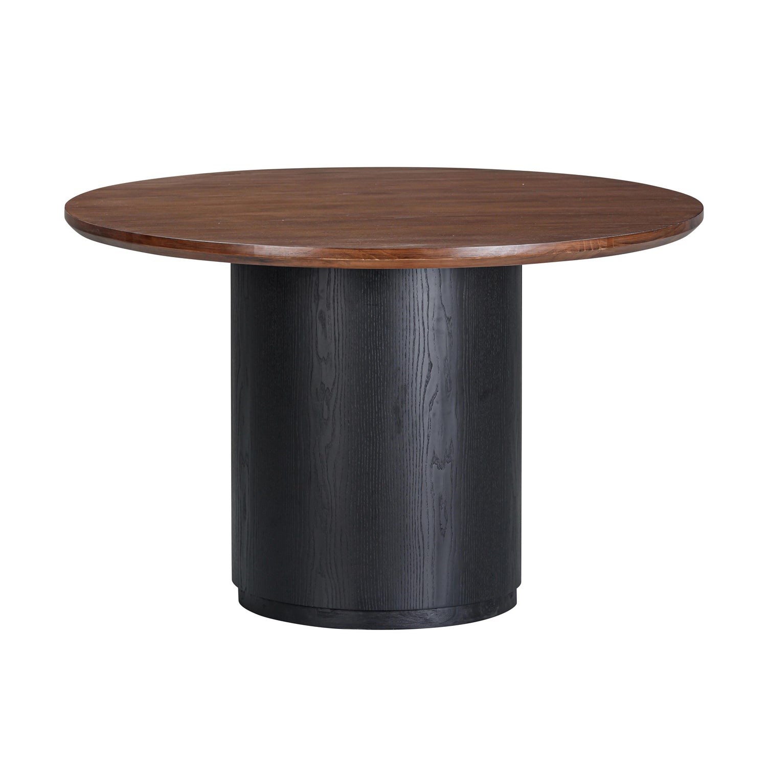 Marlow 48" Wood Round Dining Table - Black