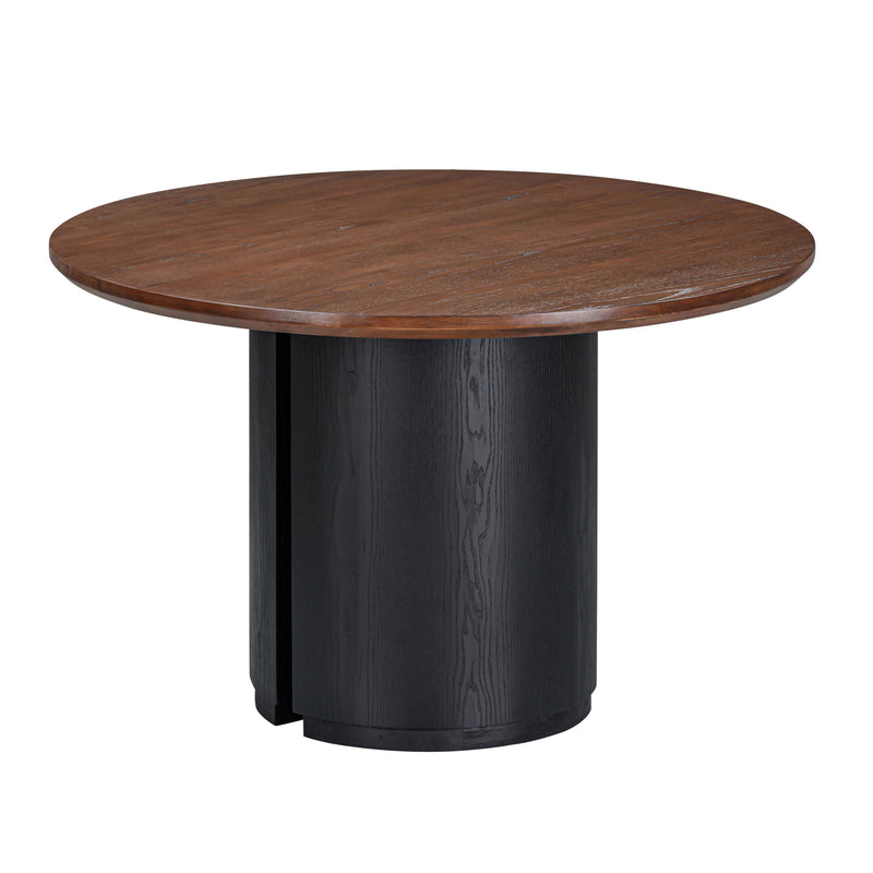 Marlow 48" Wood Round Dining Table - Black