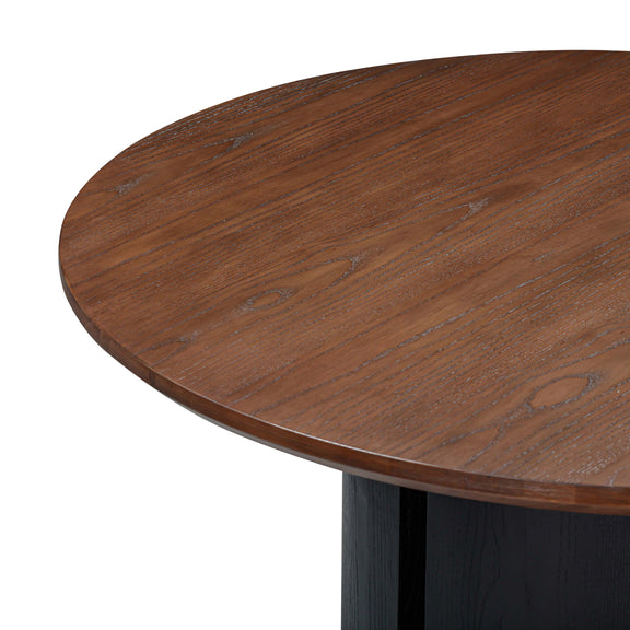 Marlow 48" Wood Round Dining Table - Black
