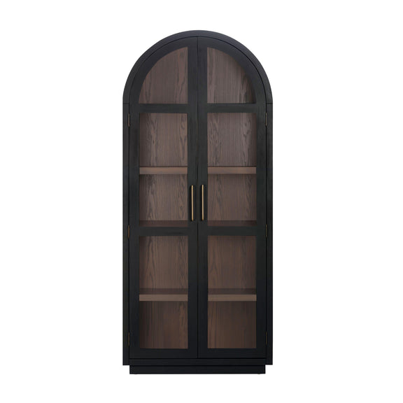 Marlow Wood Display Cabinet - Black