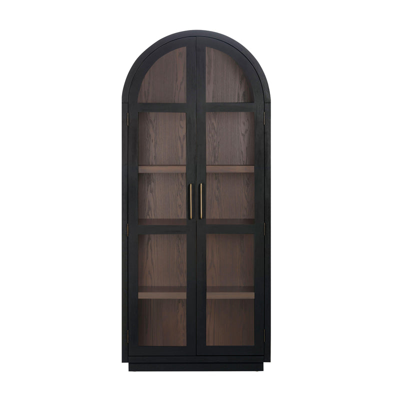 Marlow Wood Display Cabinet - Black