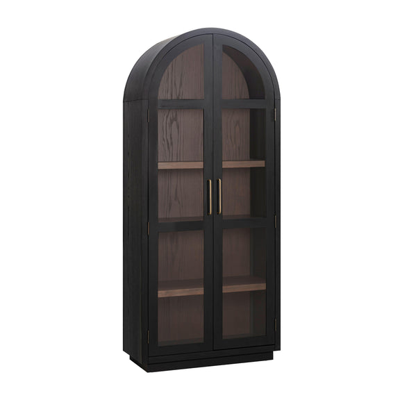 Marlow Wood Display Cabinet - Black