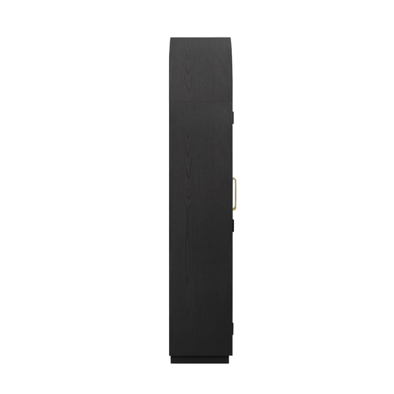 Marlow Wood Display Cabinet - Black