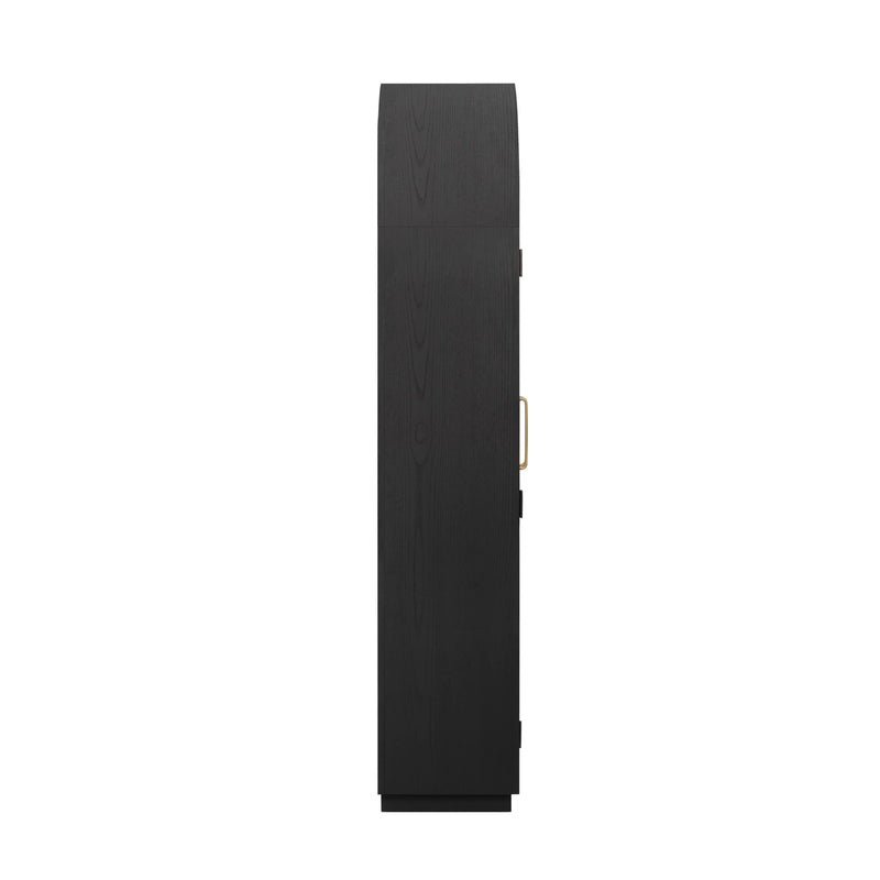 Marlow Wood Display Cabinet - Black