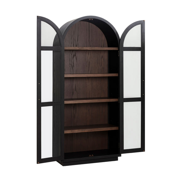 Marlow Wood Display Cabinet - Black