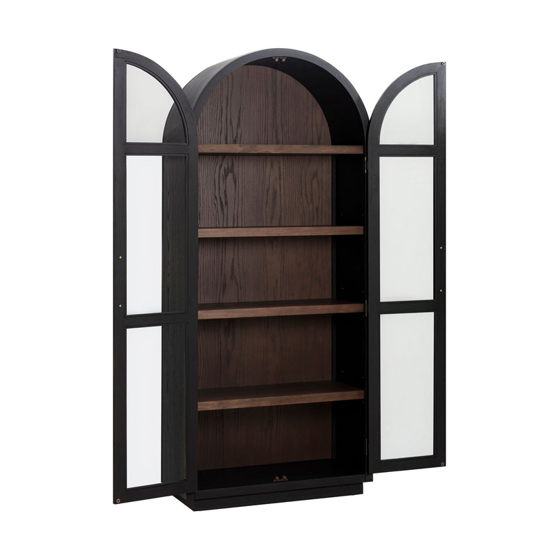 Marlow Wood Display Cabinet - Black