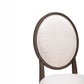 Mila Dark Brown and Beige Performance Fabric Dining Chair - Set of 2