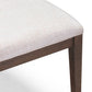 Mila Dark Brown and Beige Performance Fabric Dining Chair - Set of 2