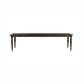 Mila 74"-114" Dark Brown Extendable Rectangular Dining Table