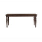 Mila 74"-114" Dark Brown Extendable Rectangular Dining Table