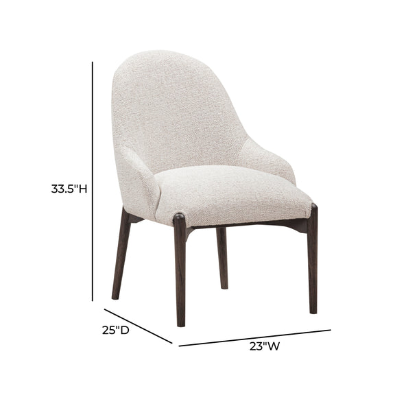 Glendale Performance Chenille Dining Chair - White