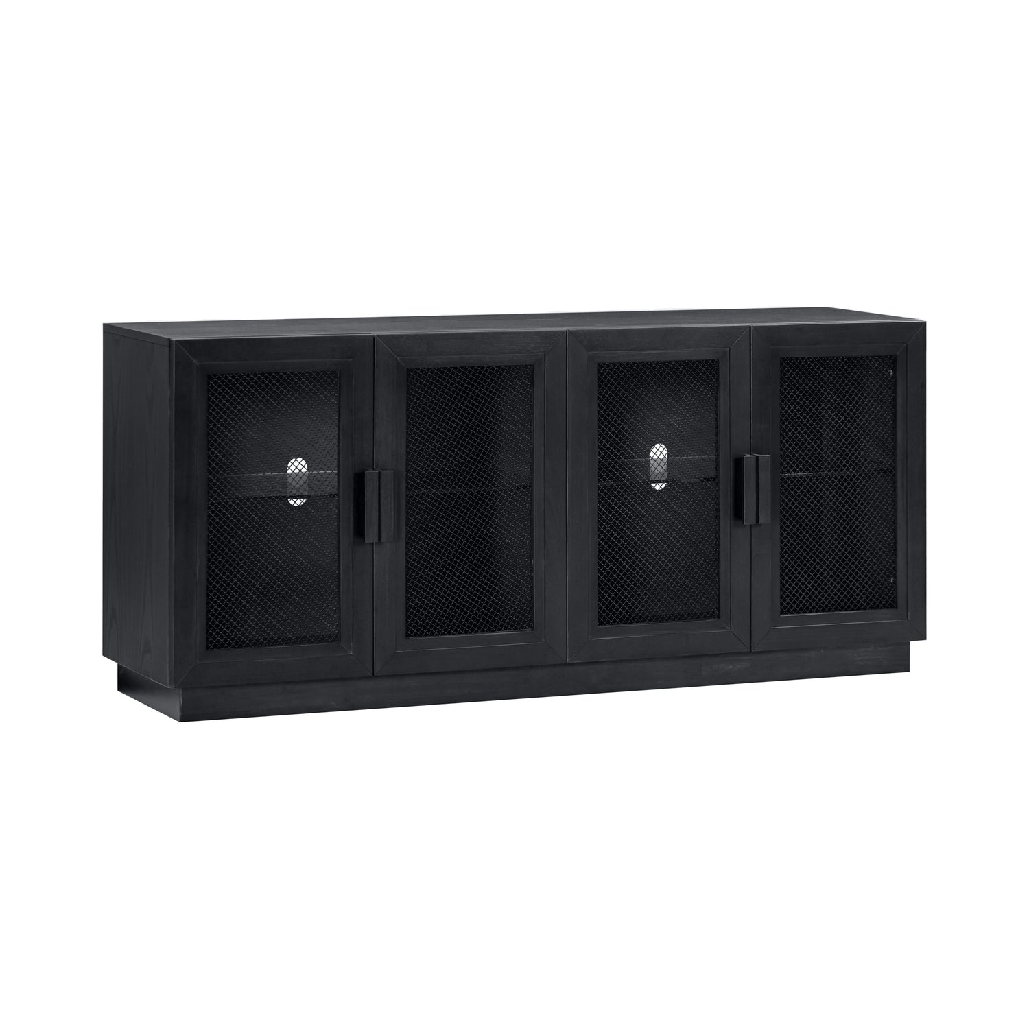 Nolan 72" Wood Console - Black