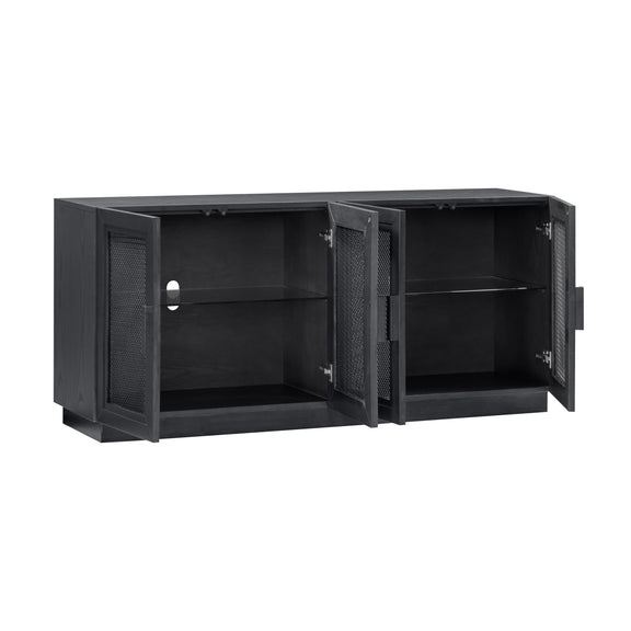 Nolan 72" Wood Console - Black