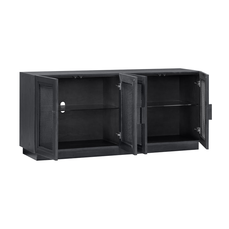 Nolan 72" Wood Console - Black