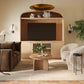 Marlow 77" Wood Entertainment Center - Natural