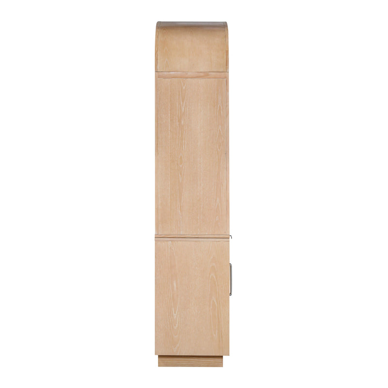 Marlow 77" Wood Entertainment Center - Natural