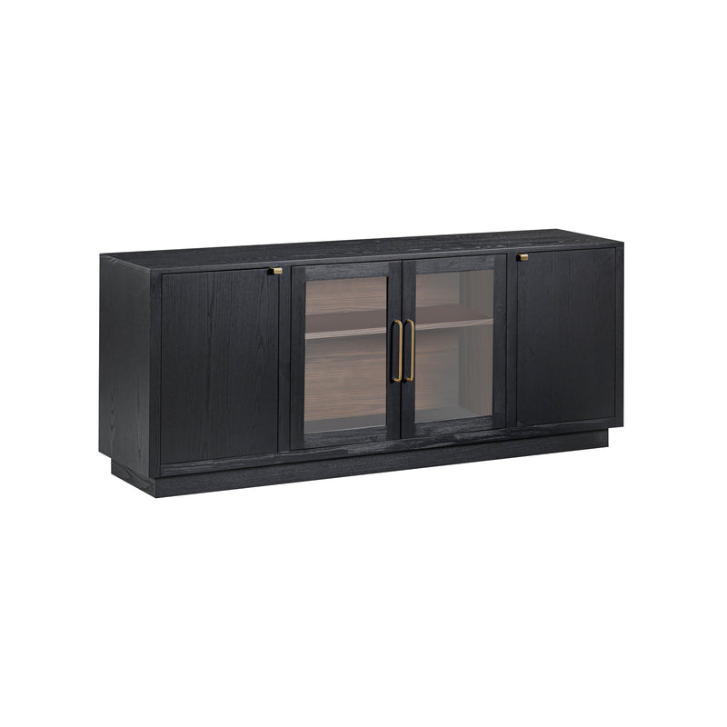 Marlow 77" Wood Console - Black