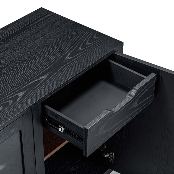 Marlow 77" Wood Console - Black