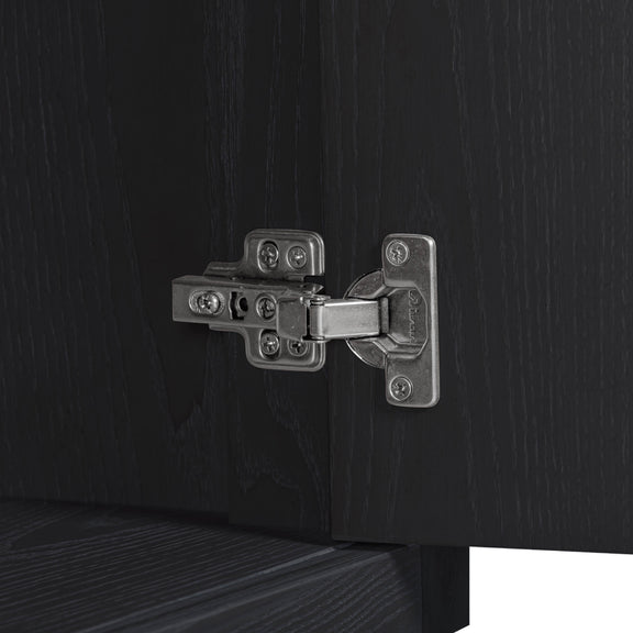 Marlow 77" Wood Console - Black