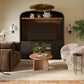 Marlow 77" Wood Entertainment Center - Black