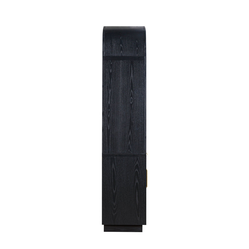 Marlow 77" Wood Entertainment Center - Black