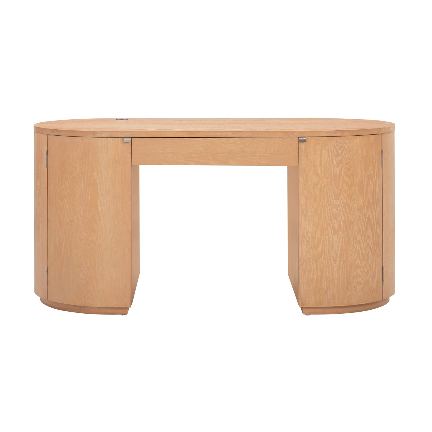 Marlow 64" Wood Executive Desk With Storage - Natural