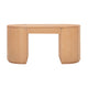 Marlow 64" Wood Executive Desk With Storage - Natural